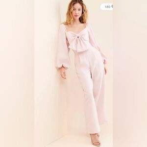 Free People x Sister Jane Theatre Bow Jumpsuit